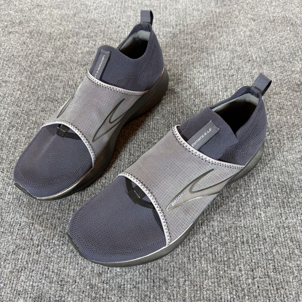 Brooks Levitate 4 LE Grey Slip On Road Running Shoe Sneaker Mens Size 10.5